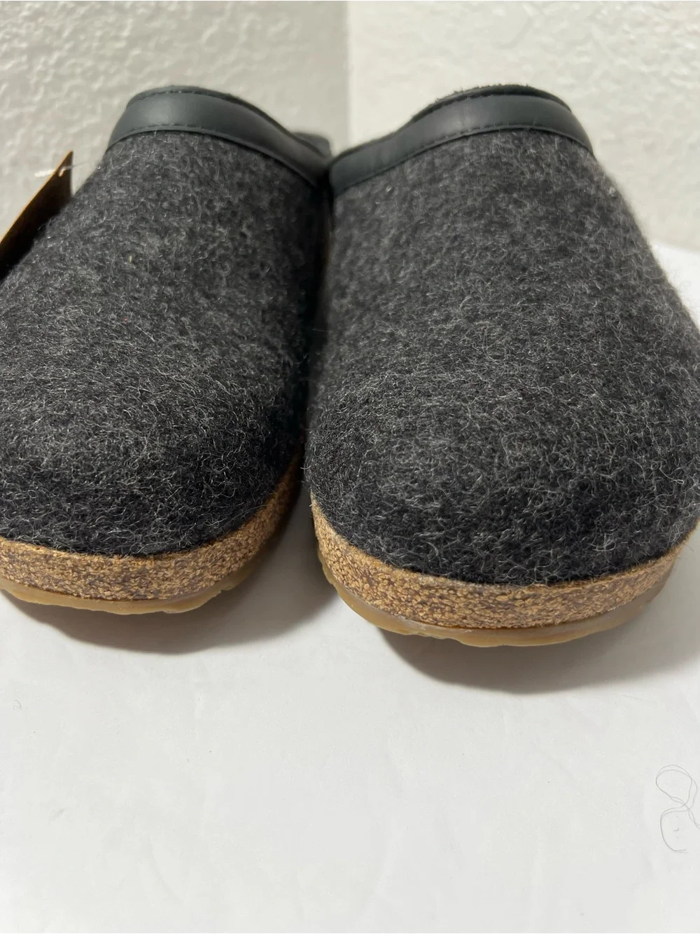 Haflinger Grizzly GZL Gray Pure New Wool Clogs Slippers EU 43 Men’s 10 womens 12